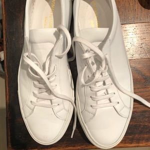 White simple sneakers
